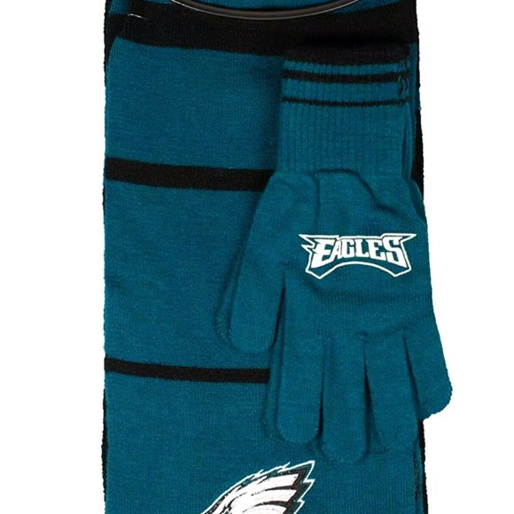 Little Earth Accessories Philadelphia Eagles Nfl Knit Scarf Gloves Set Poshmark
